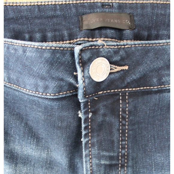 Silver Jeans Co. Suki Mid Rise Straight Leg Jeans Plus Size 24 - Picture 3 of 8